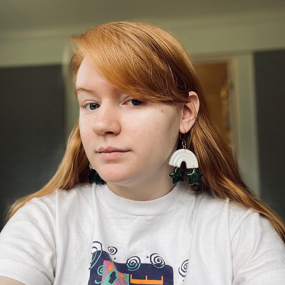 Handmade Resin Rainbow/Star Earrings